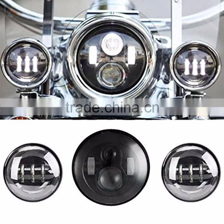 LED Auxiliary Lights Fits Harley Motorcycles 4.5 Inch Auxiliary Lights led fog light