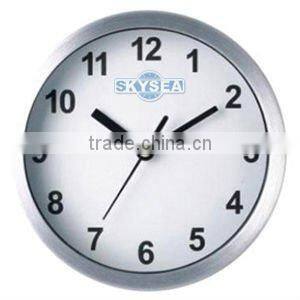 6 inch metal decorative wall mounted clock, round clock