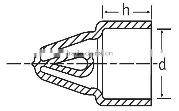 14mm long 20mm diameter green Plastic Hanger Pipe Caps grips with end hook