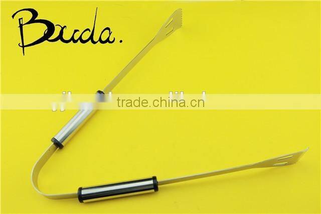 12" Popular special shape good quality stainless steel food tong BD-B9336