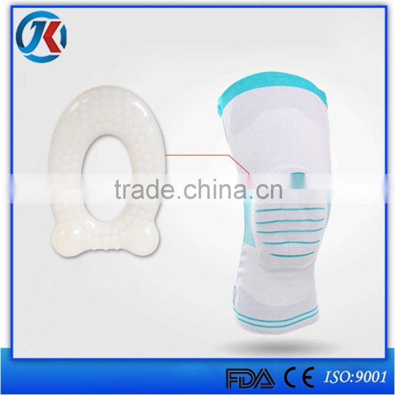 sports adjustable knitted silicon knee brace pad best selling product in europe