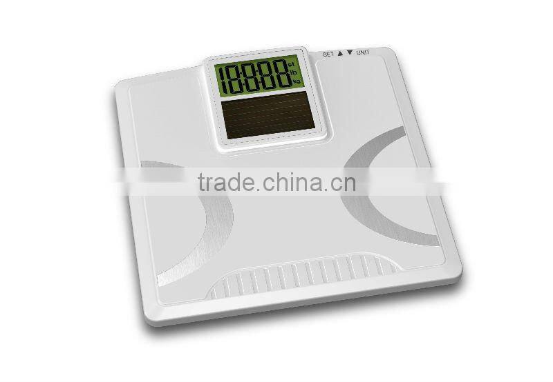 solar powered factory OEM scale CE water bone musle body composition analysis electronic calorie scale BMI scale body fat scale