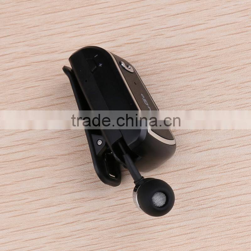 China Price Retractable Bluetooth Headset, Bluetooth V4.0 Bluetooth Headset for mobile phone