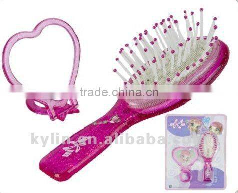 Plastic dog shape hair brush