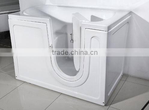 CE Approved Plastic Bathtub Walk in Bath for Old People and Disabled people