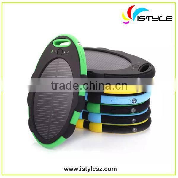 mirror shape solar power bank 5000mAh with waterproof function