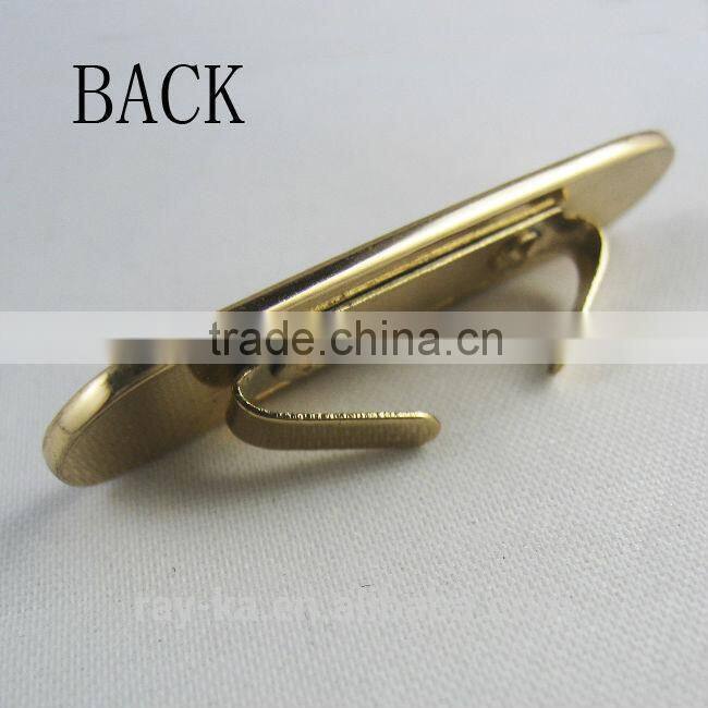 small metal logo name plate