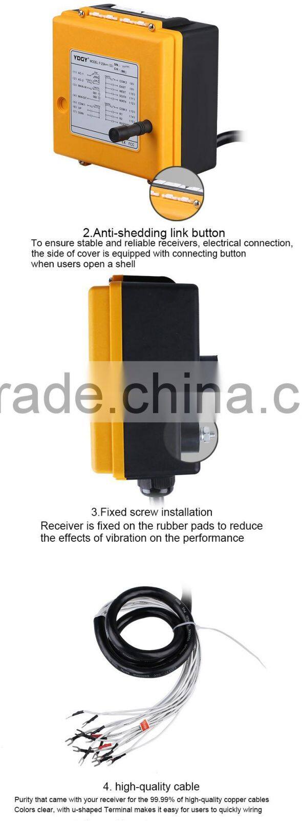 Winch wireless remote control F23-B transmitter and receiver industrial remote controls