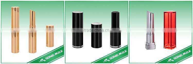 Black color luxury design empty cosmetic lipstick tubes
