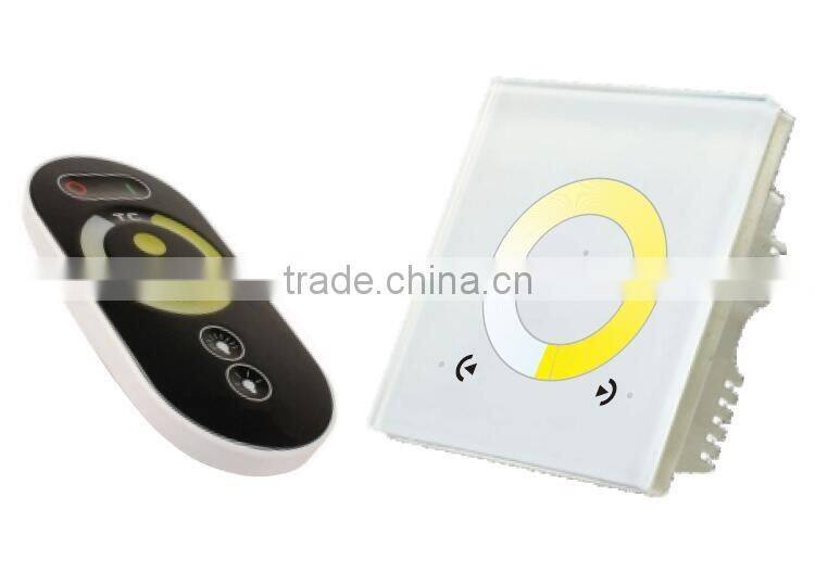 12V~24VDC 6A 6-keys RF glass panel light touch controller/Dimmer