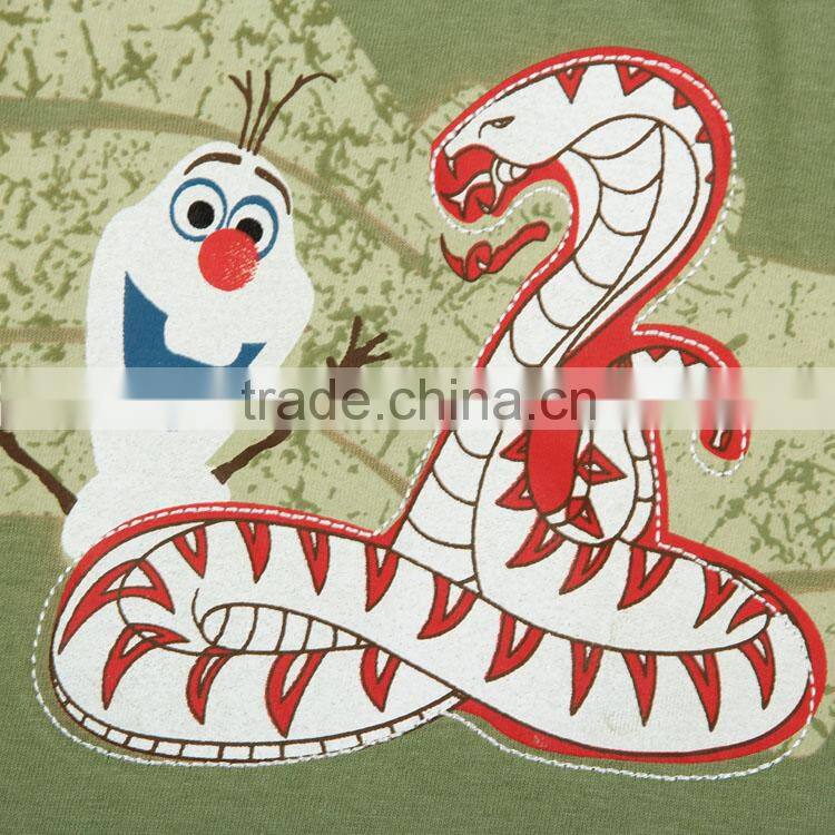 ((C5165) 2015 green 18M-6Y high quality children boys summer t shirt nova kids fashion olf frozen boys t shirts summer wear