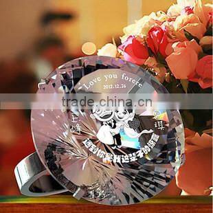 beautiful glass handicraft decorative napking ring