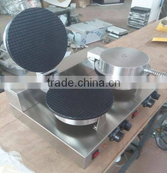 Hot sale stainless steel durable waffle ice cream machine in China