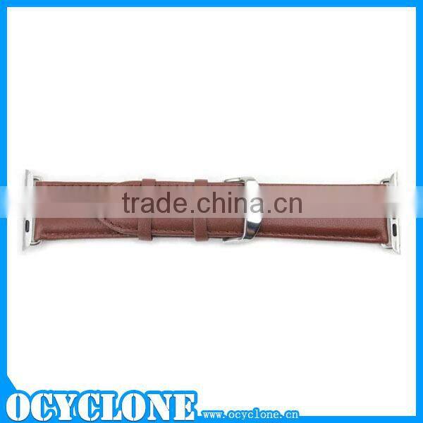 Top leather wristlet for apple watch accessory