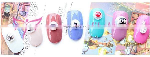 2015 July new nail product semi-circle printing pearl nail art decoration