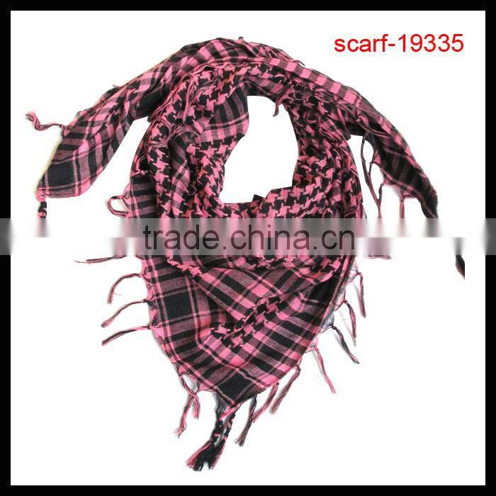 fashion lady polyester chevron triangle scarf tassel