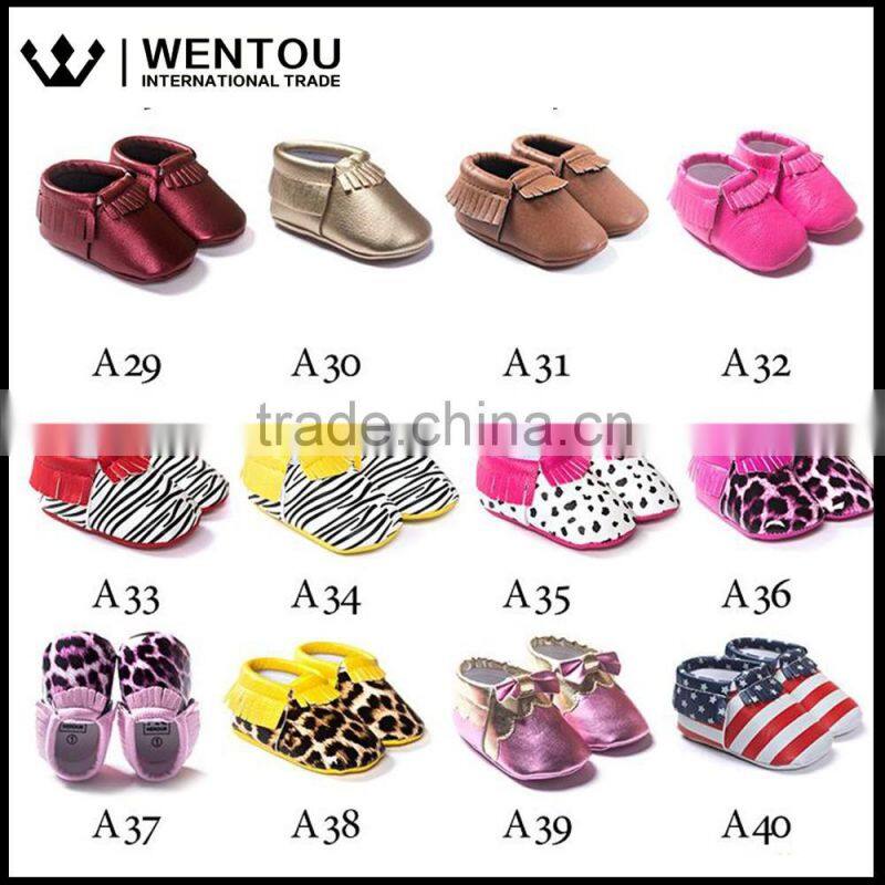 Baby Tassels Soft Sole Leather Infant Toddler Moccasins