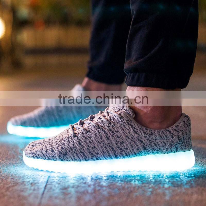 Hot selling led ADULT light shoes with USB charge led light up sport shoes CASUAL SHOES