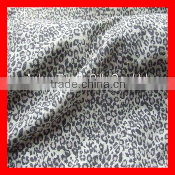 Melange Grey Cotton Printed Single Jersey