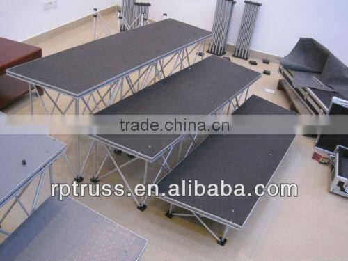 aluminum frame clear plexiglass cover stage