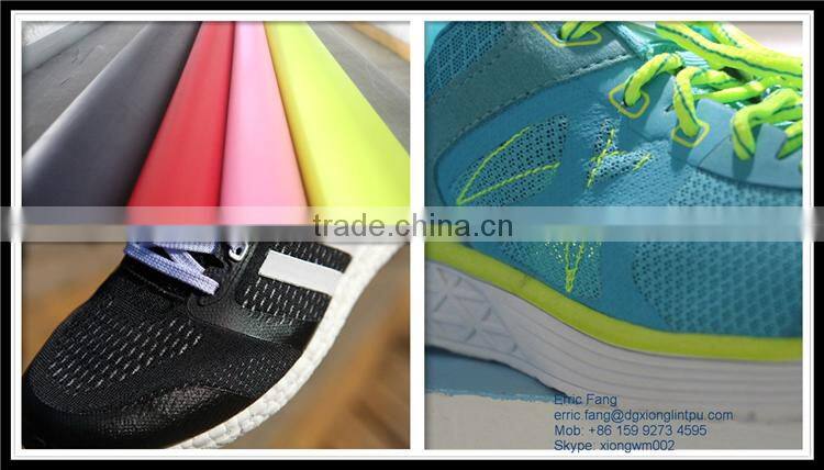 Multicoloured TPU of polyester/polyether material