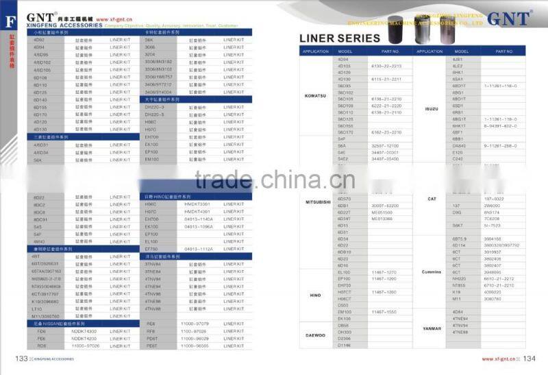 3800328 excavator PC360-7 6D114 Liner