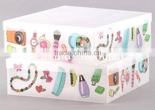 Decorative stackable bra storage basket for socks