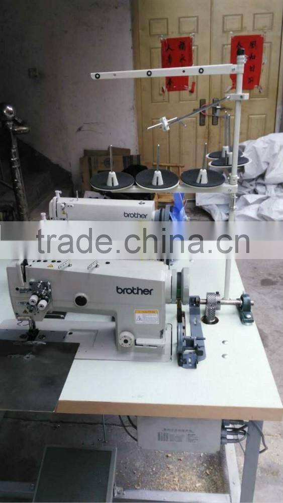 triple head hair weft sewing machine for making hair weft