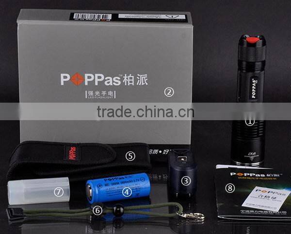 F13 High Power Aluminium Body self defense rechargeable long distance torch