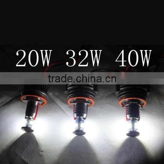 angel eyes headlights 20w h8 halo marker angel eyes led for bmw e87 e82 e92 e60 e82 x6 e70 e71 x6