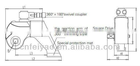 MXTA series square drive hydraulic torque wrench prices