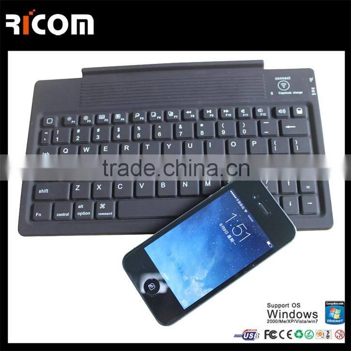 Flexible Bluetooth silicone soft keyboard for laptop and tablet pc---SKB-211B--Shenzhen Ricom