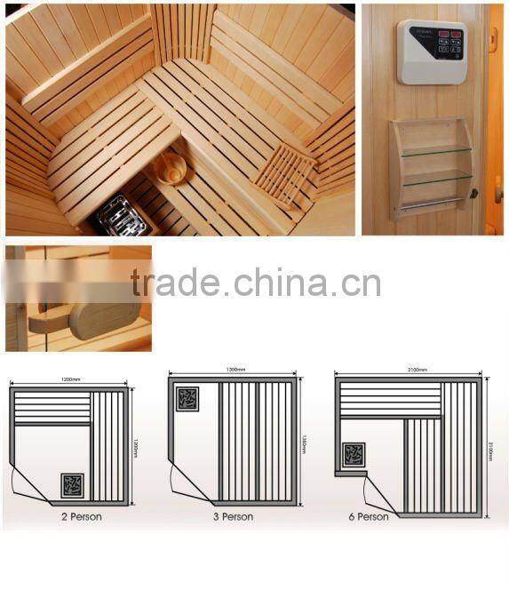 2015 newly 2-6 persons portable steam sauna room