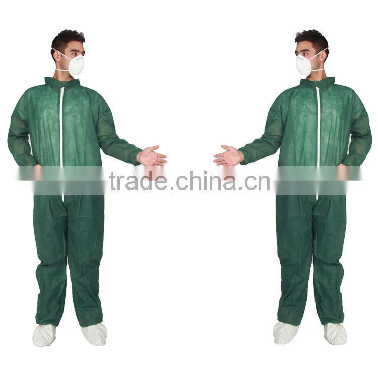 High quality Type 4/5/6 high quality 55g Non-woven protective reflective safety coverall