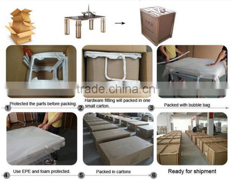 Modern marble dining table with chairs