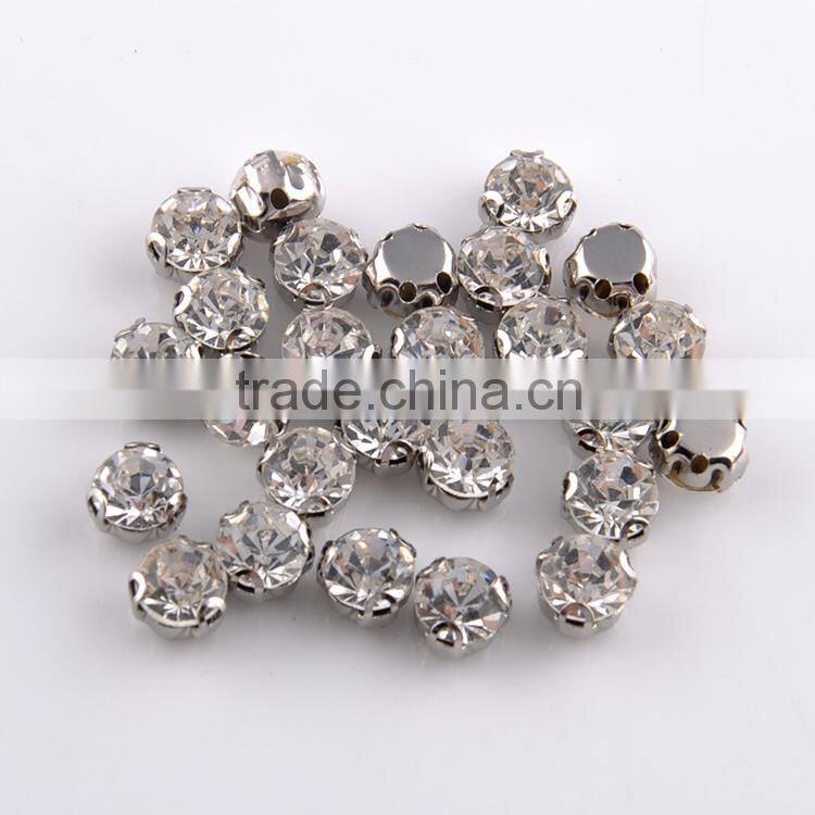 Crystal claw glass rhinestones sew on glass rhinestone beads