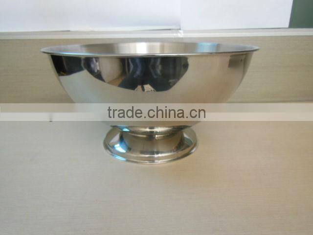 Hot sale Stainless steel champagne bowl, single wall designed ice bucket for wine