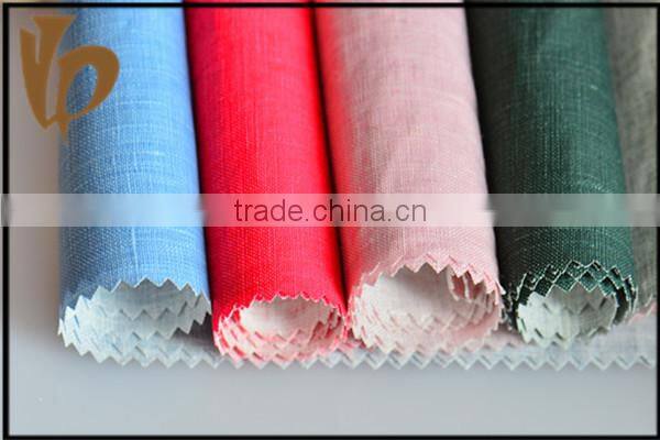 pure linen China wholesale winter mens pants fabric with coated