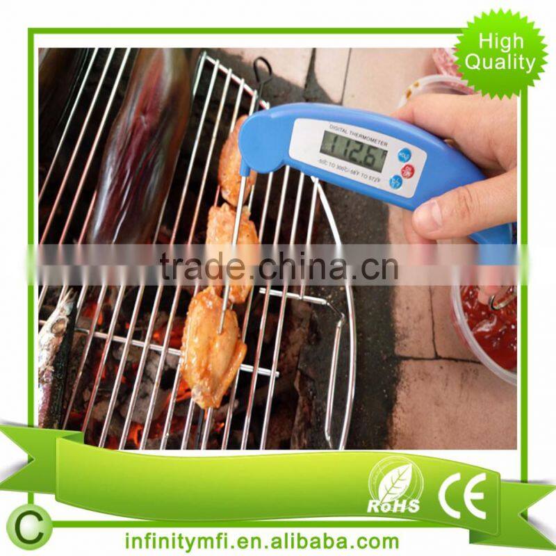 INDTH-881 Milk Water BBQ Electronic Digital Instant Read Thermometer Integral Folding Probe