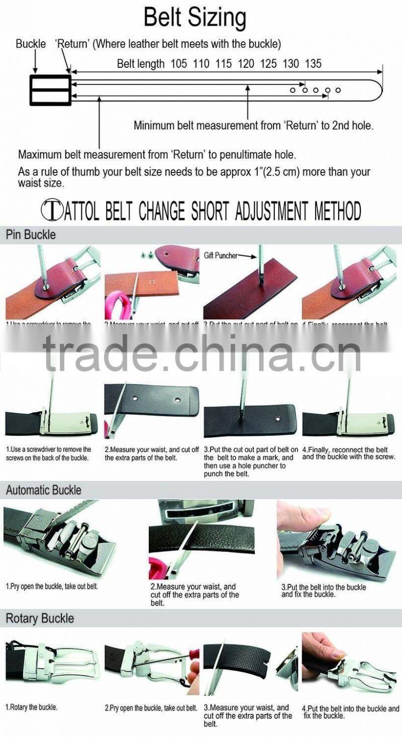 Men's Cowhide Leather Work Uniform Belt Factory