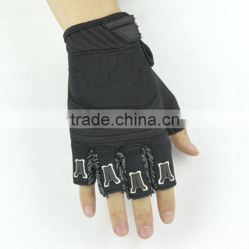 best seller black fingerless sport gloves