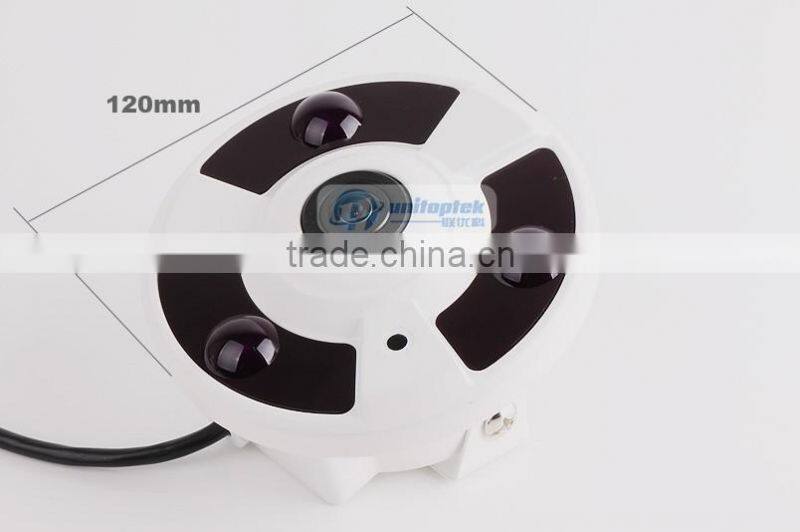 8PCS 2.0MP Dome Fisheye IP Camera IR 10M Panaramic View 8CH CCTV Surveillance Security System