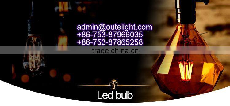 T38 energy saving lampquality 2200K /2600K/2700K led glass bulb filament bulb