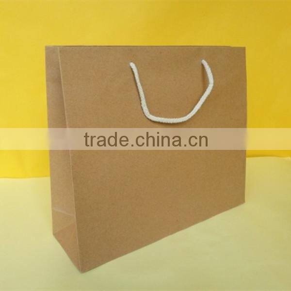 Brown Paper Bag Luxury Shopping Paper Bag For Cloth Foldable Packaging Box