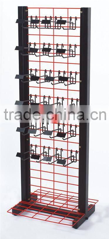 Supermarket Double Sided Metal Wire Display Rack for Hanging Items