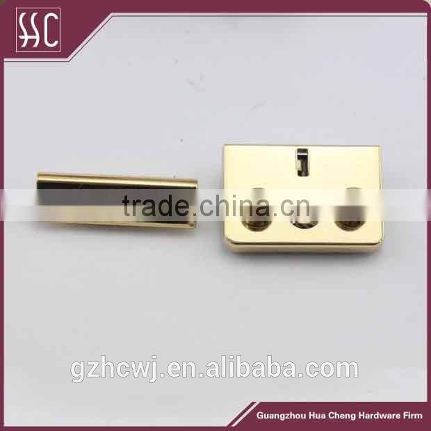 metal rectangle bag lock,fashion hadbag lock,Guangzhou hardware metal lock