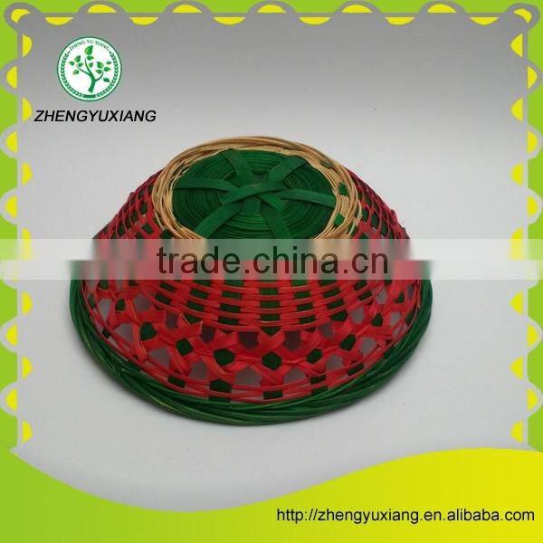 Handmade bamboo basket for holding bread and snack