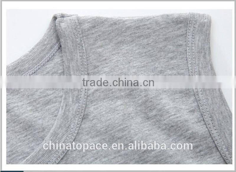 Brand super cotton soft stretchable sleeveless t shirt blank fitness 100 cotton men tank top