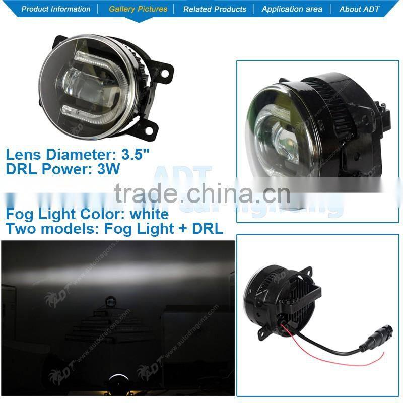 All in one Waterproof 3.5" USA FOG/DRL BEAMS WHITE Fog Beams Fog Light daylights drl
