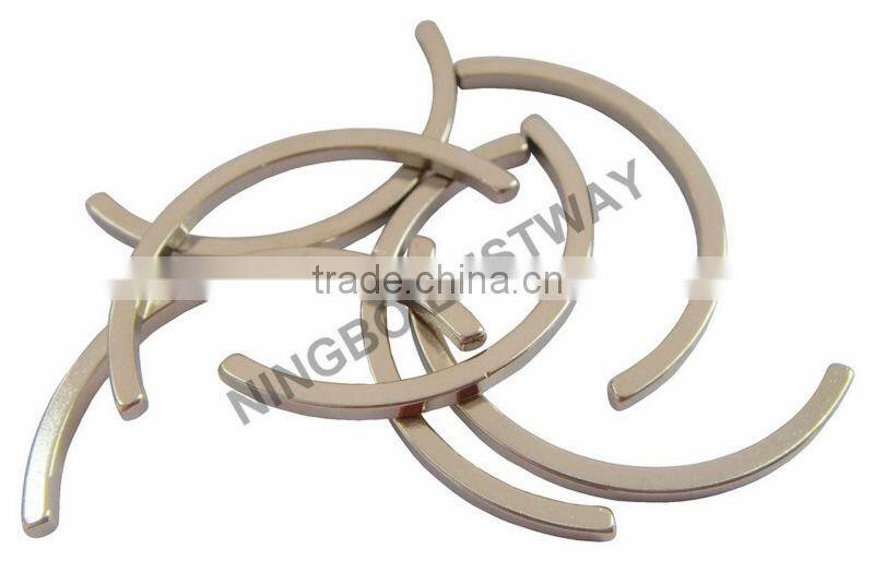 strong rare earth permanent generator neodymium sintered Arc Segment motor rotor magnet,servo DC motor magnet